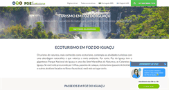 Desktop Screenshot of fozecoturismo.com.br